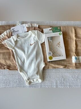 Neutral Newborn Bundle | Muslin + Essentials Set | Nike